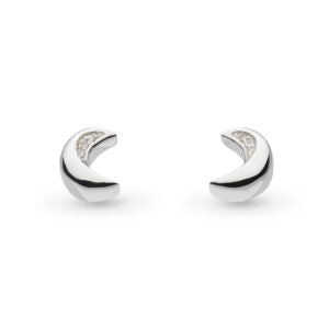 Miniatures Moonlight Pavé CZ RP Stud Earrings