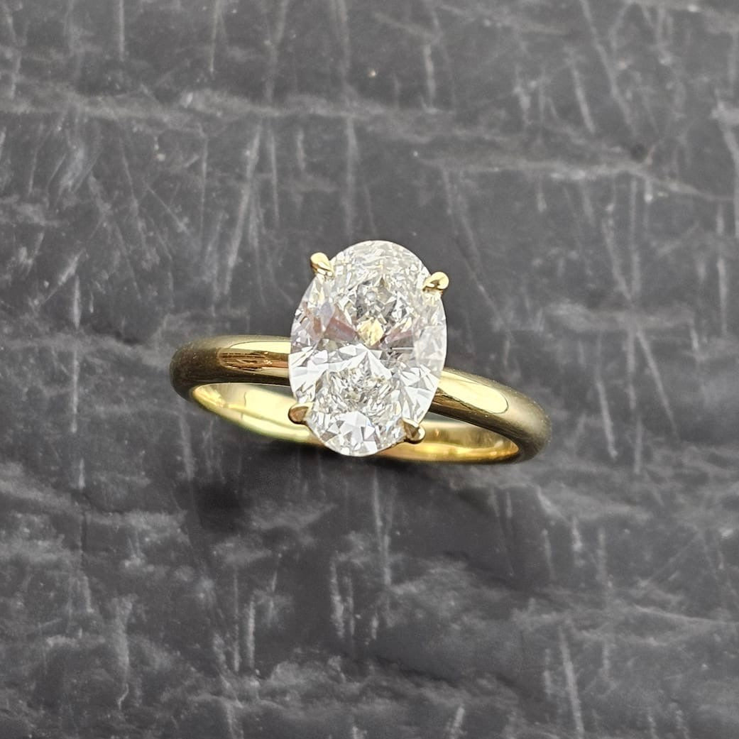 The Mollie Oval Cut Solitaire Lab Grown Diamond Ring