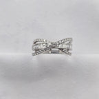 Triple Row Layered Diamond Ring