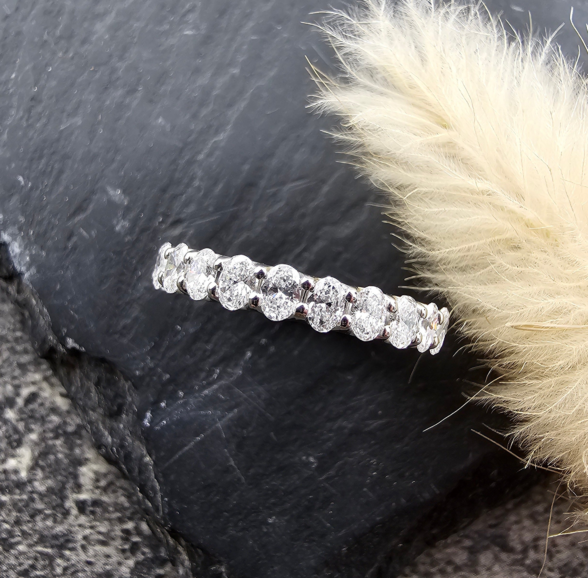 Oval Lab Grown Diamond Eternity Band
