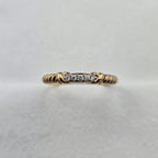 Rope Diamond Detail Ring