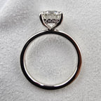 Lab Grown Round Hidden Halo Solitaire