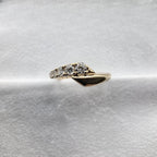 Crossover Diamond Set Ring
