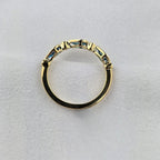 Blue Topaz and Diamond Ring