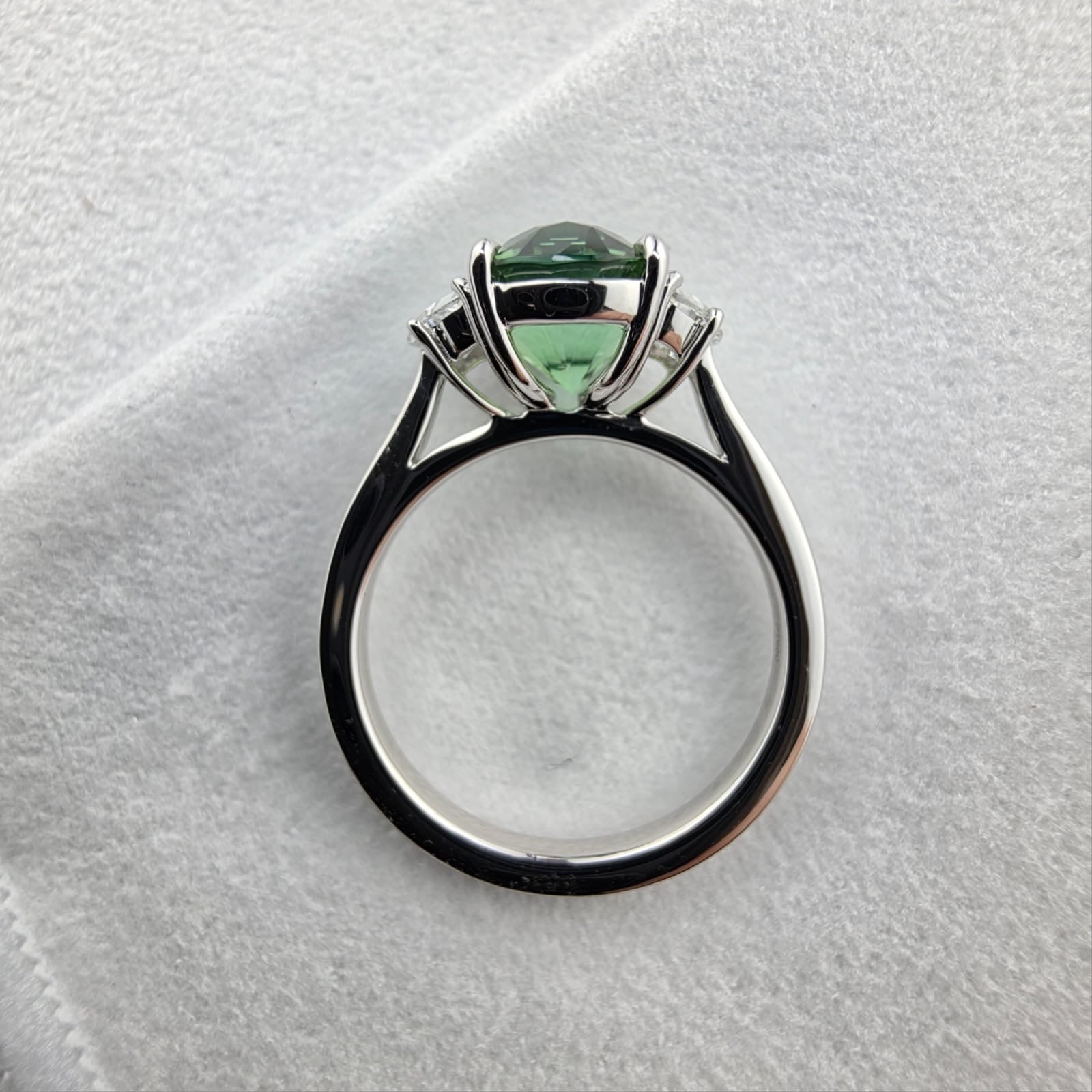 Green Tourmaline and Diamond Trilogy