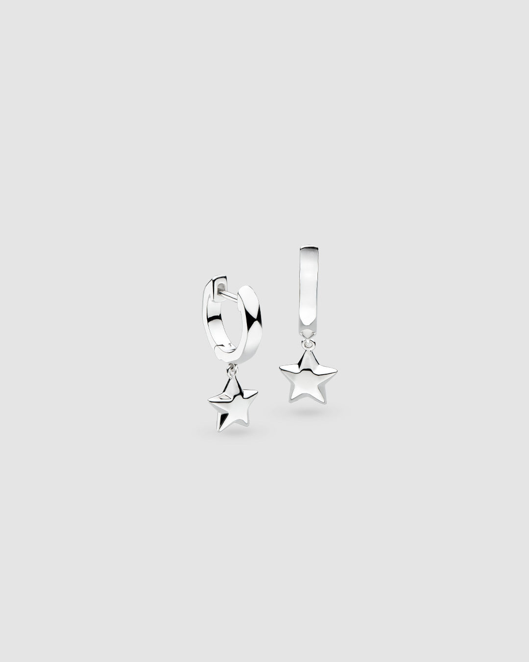 Rox Little Rock Start Hinged Hoop Drop Earrings