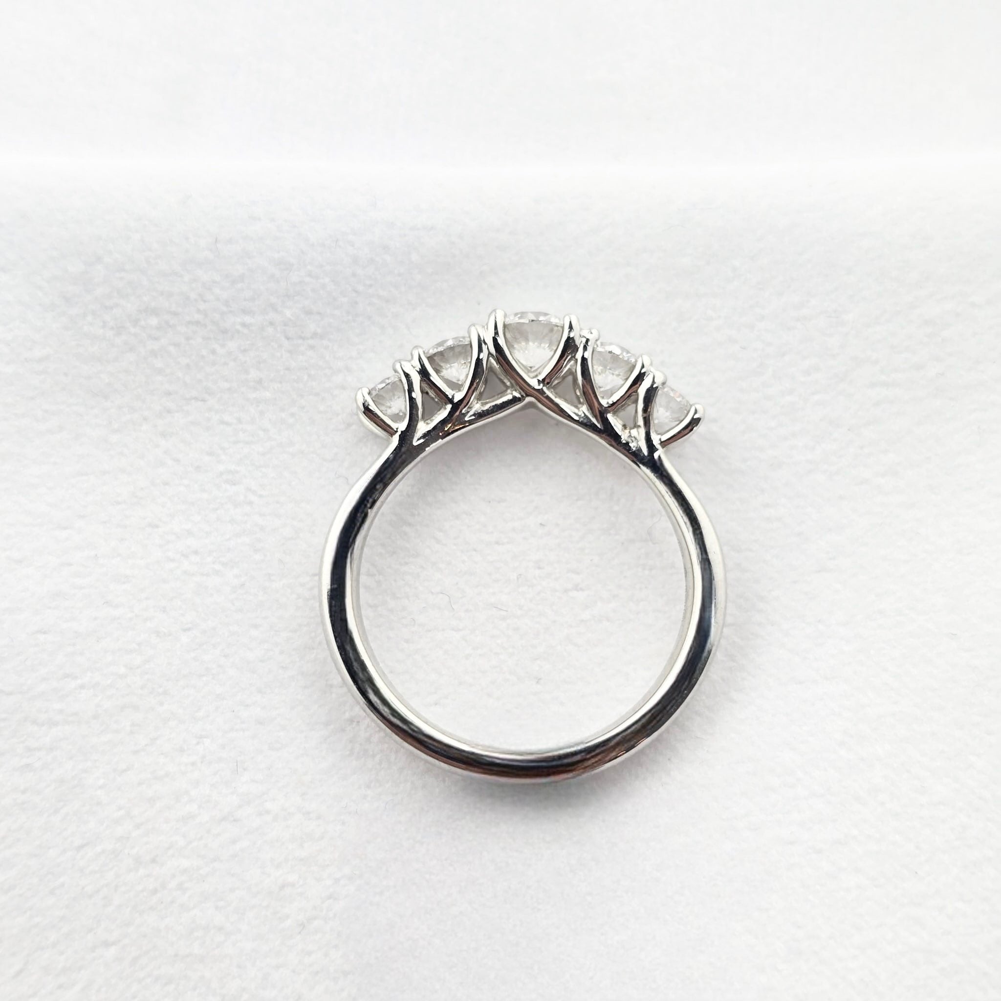 Five Stone High Set Diamond Ring