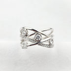 Open Wrap Diamond Bubble Ring