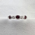 Ruby and diamond vintage eternity ring