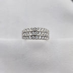 Diamond Triple Row Ring