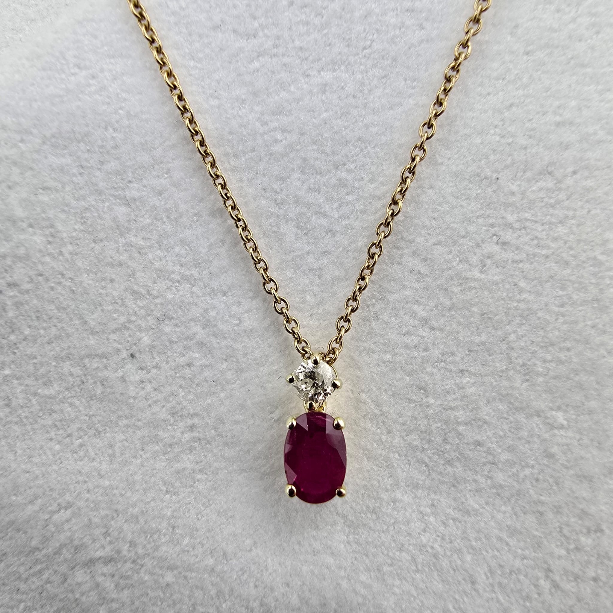 Ruby and Diamond Articulated Pendant