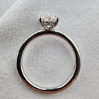 Lab Grown Oval Hidden Halo Solitaire