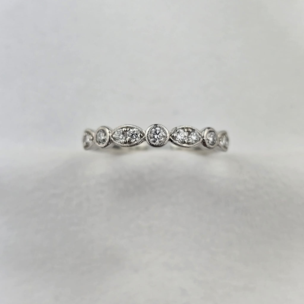 Vintage Mixed Cut Diamond Band