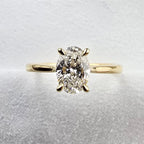 Lab Grown Oval Solitaire