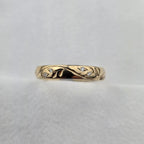 Leaf Detail Diamond Band
