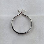 Princess Cut Diamond Solitaire Twist Ring