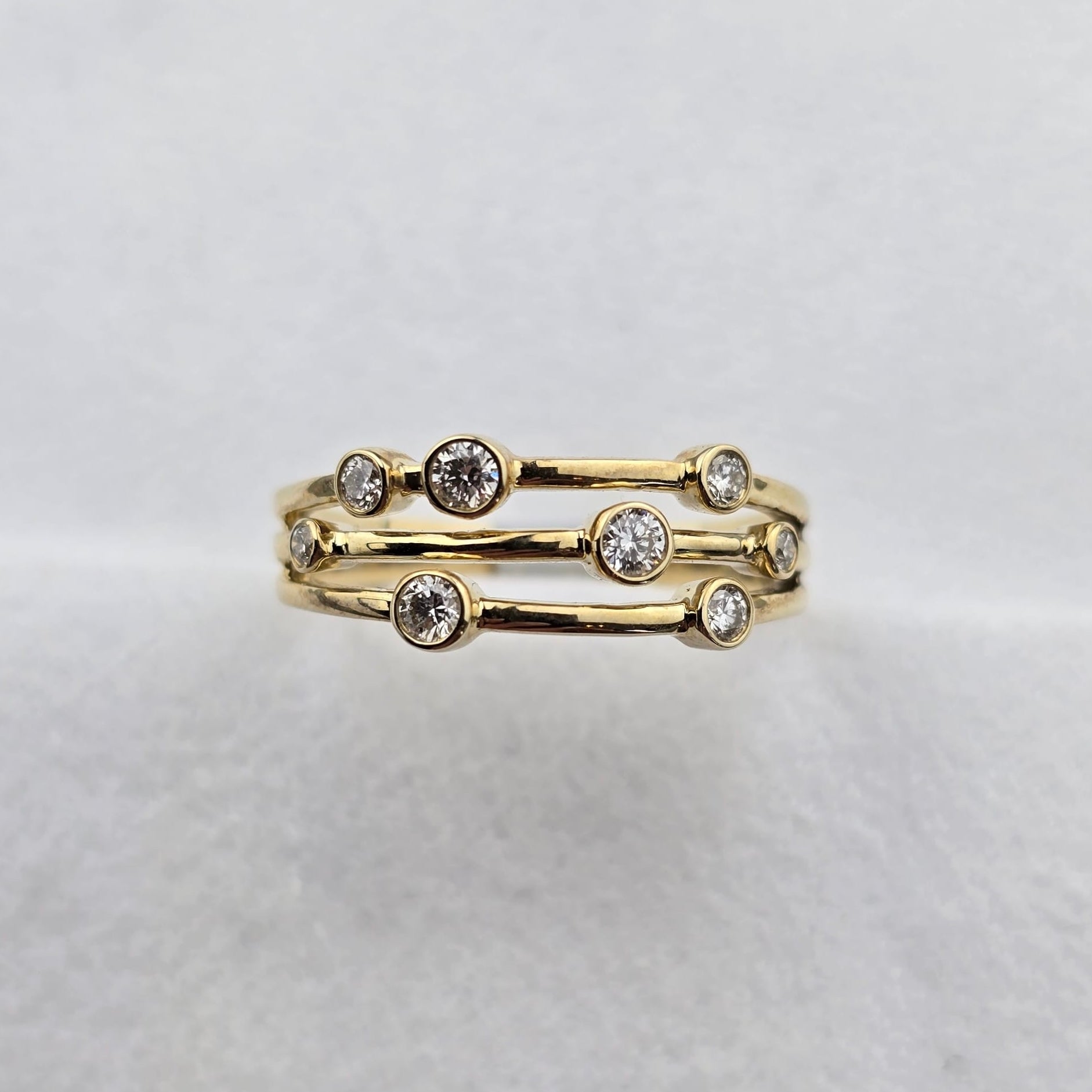 Bubble Diamond Wrap Ring