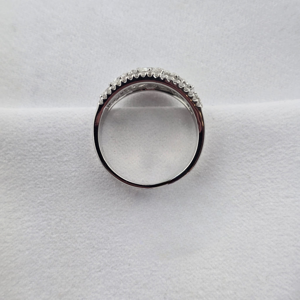 Mixed Cut Open Diamond Dress Ring