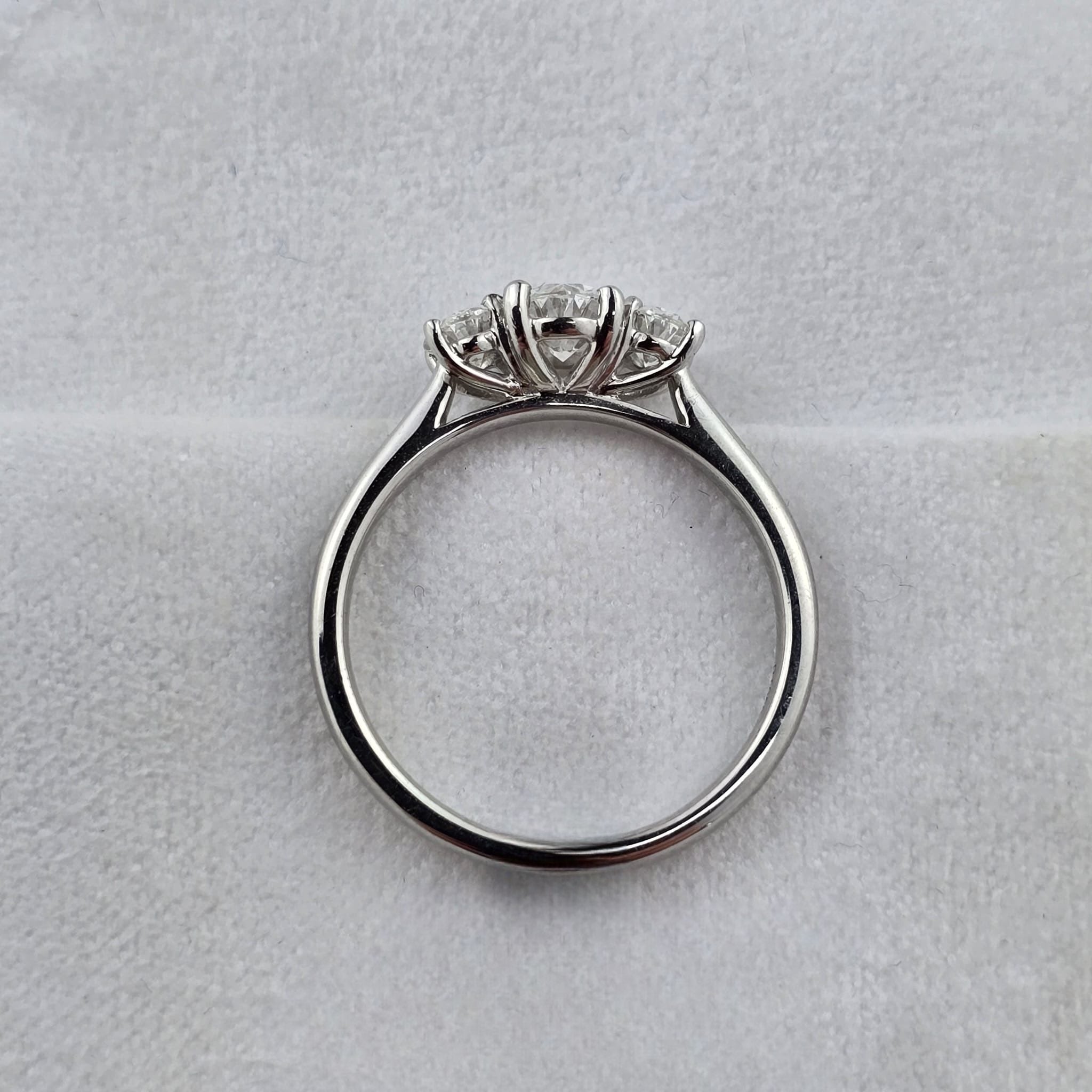 Oval Cut Diamond Trilogy Ring