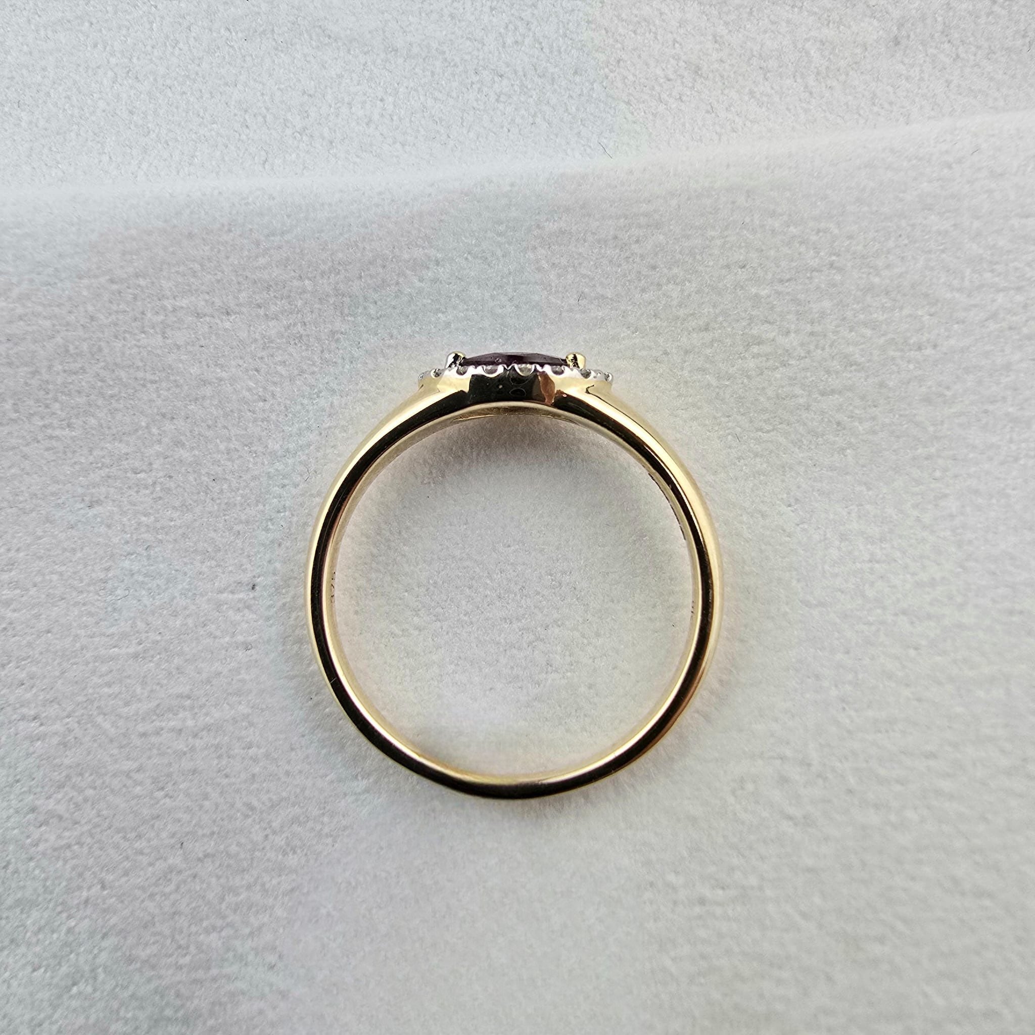 Marquise Ruby and Diamond Dress Ring