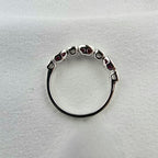 Ruby and diamond vintage eternity ring