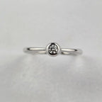 Solitaire Diamond Rubover Ring