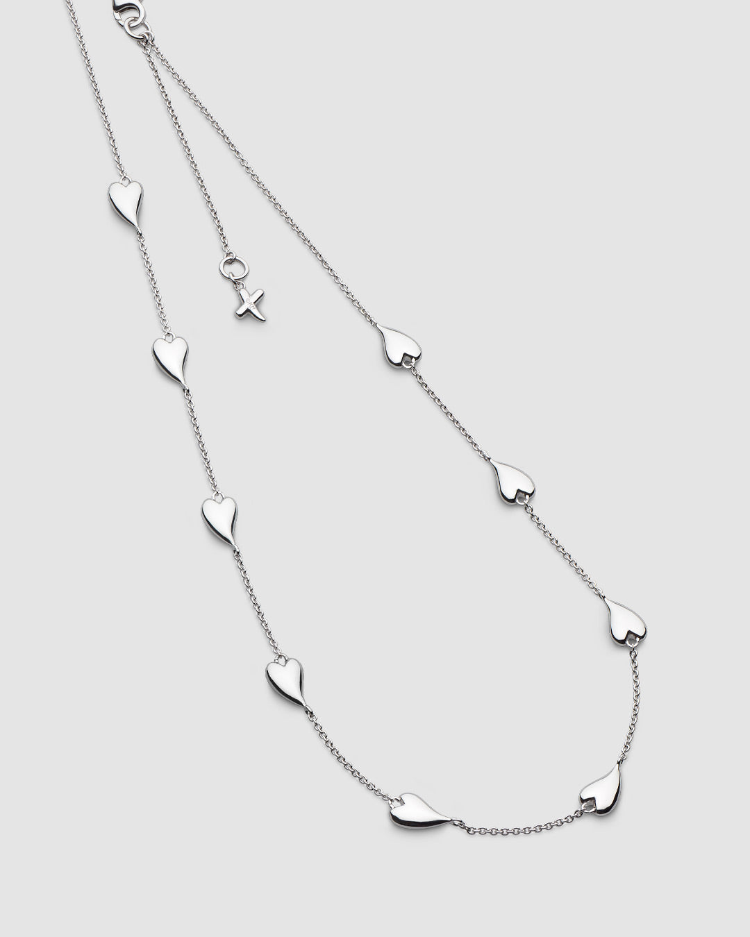 Desire Kiss Heart 18" Station Necklace