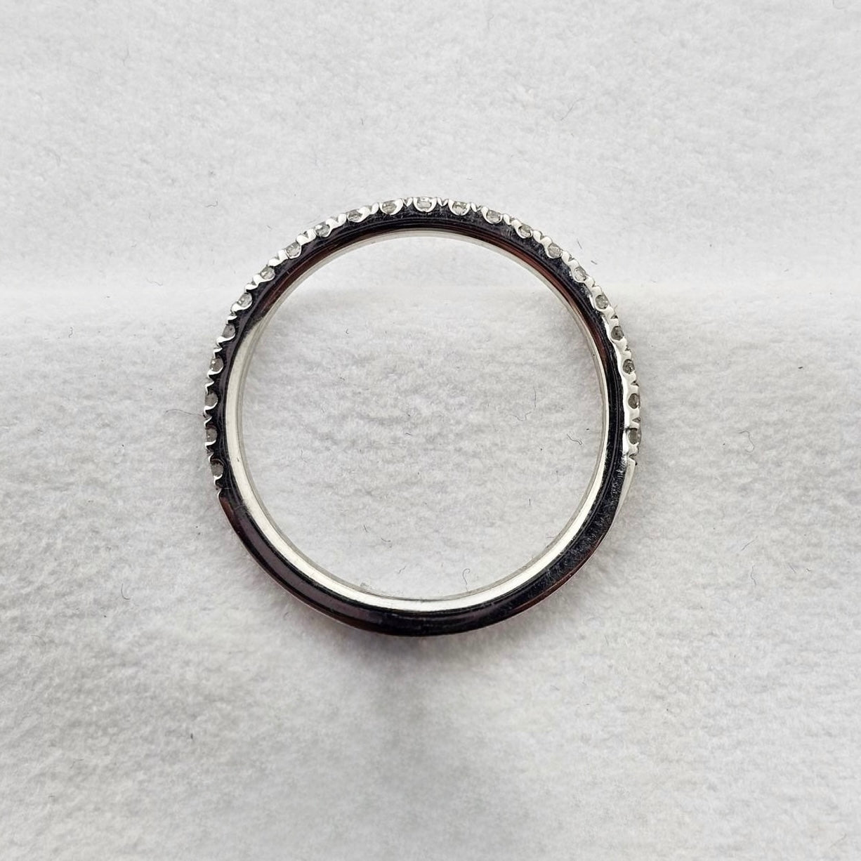 Double Claw Set Diamond Band