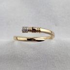 Gold and Diamond Nail Ring