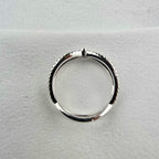 Ruby and diamond kiss ring