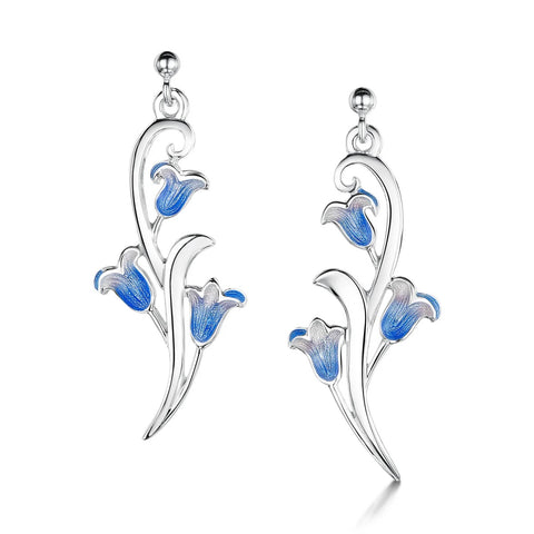 Bluebell Dress Drop Earrings in Sterling Silver