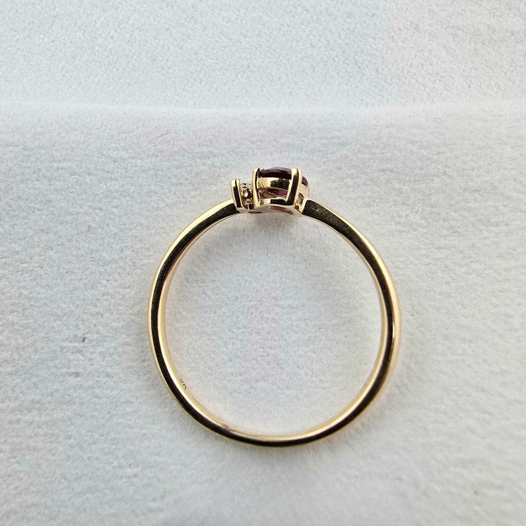 Ruby and Diamond Toi et Moi Ring