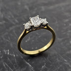 Emerald Cut Diamond Trilogy