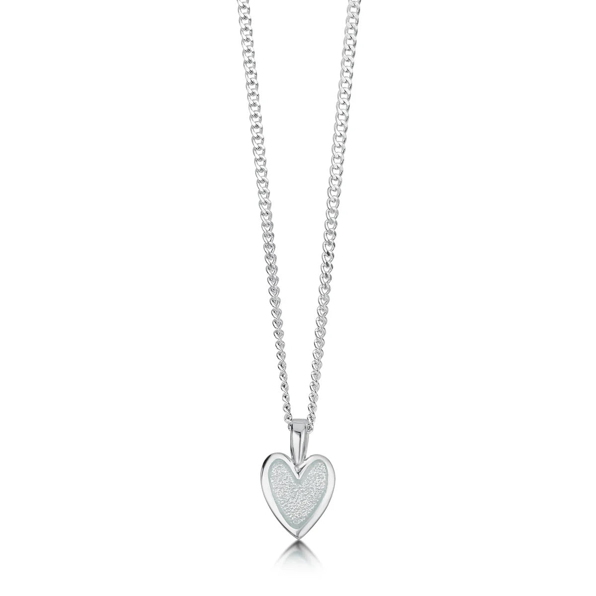 Secret Hearts Pendant in Frost Enamel