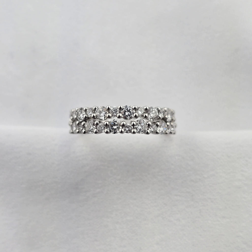 Double Row Diamond Ring