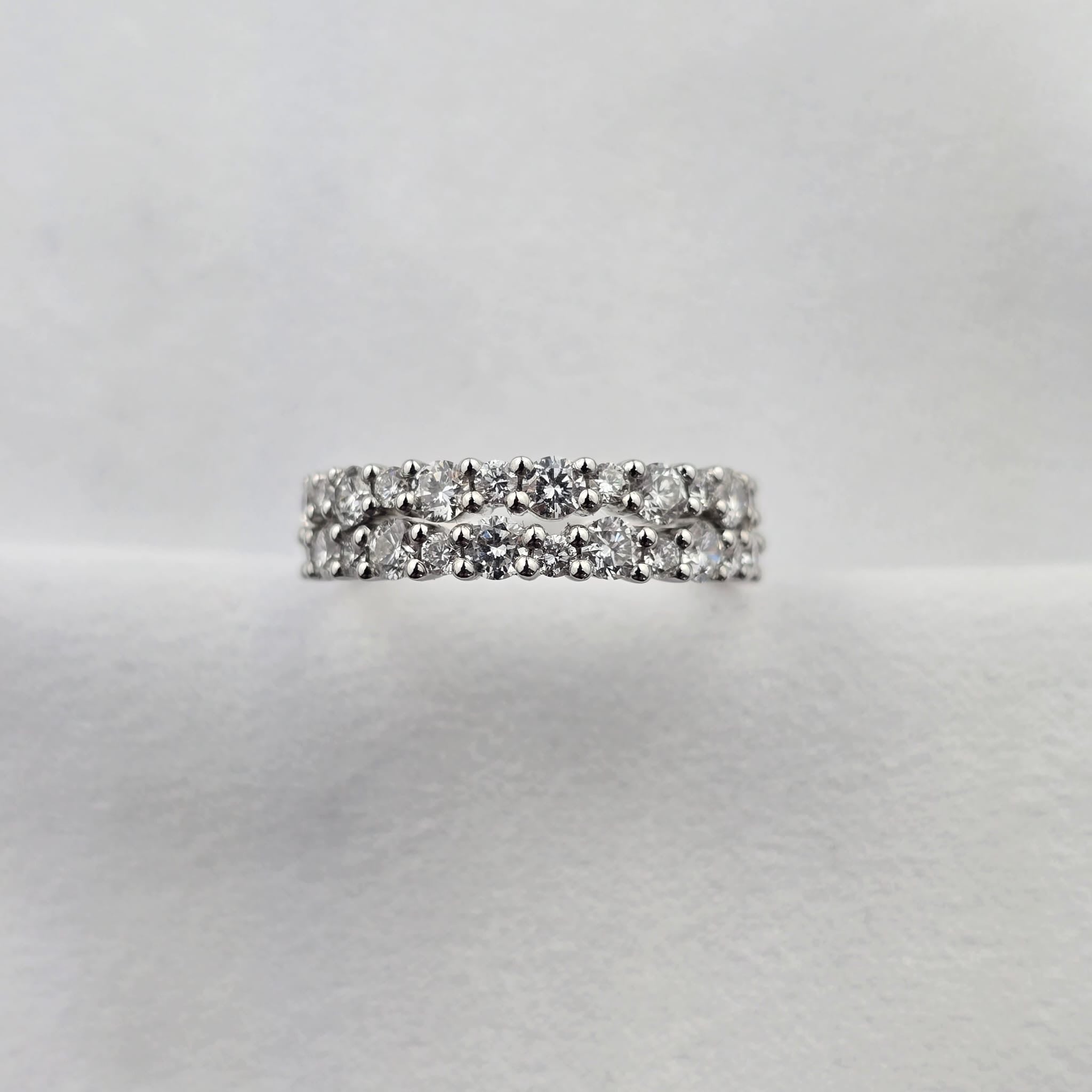 Double Row Diamond Ring