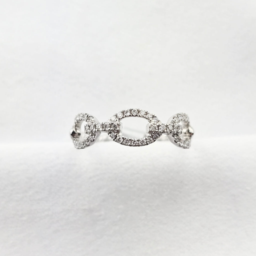 Diamond Buckle Dress Ring
