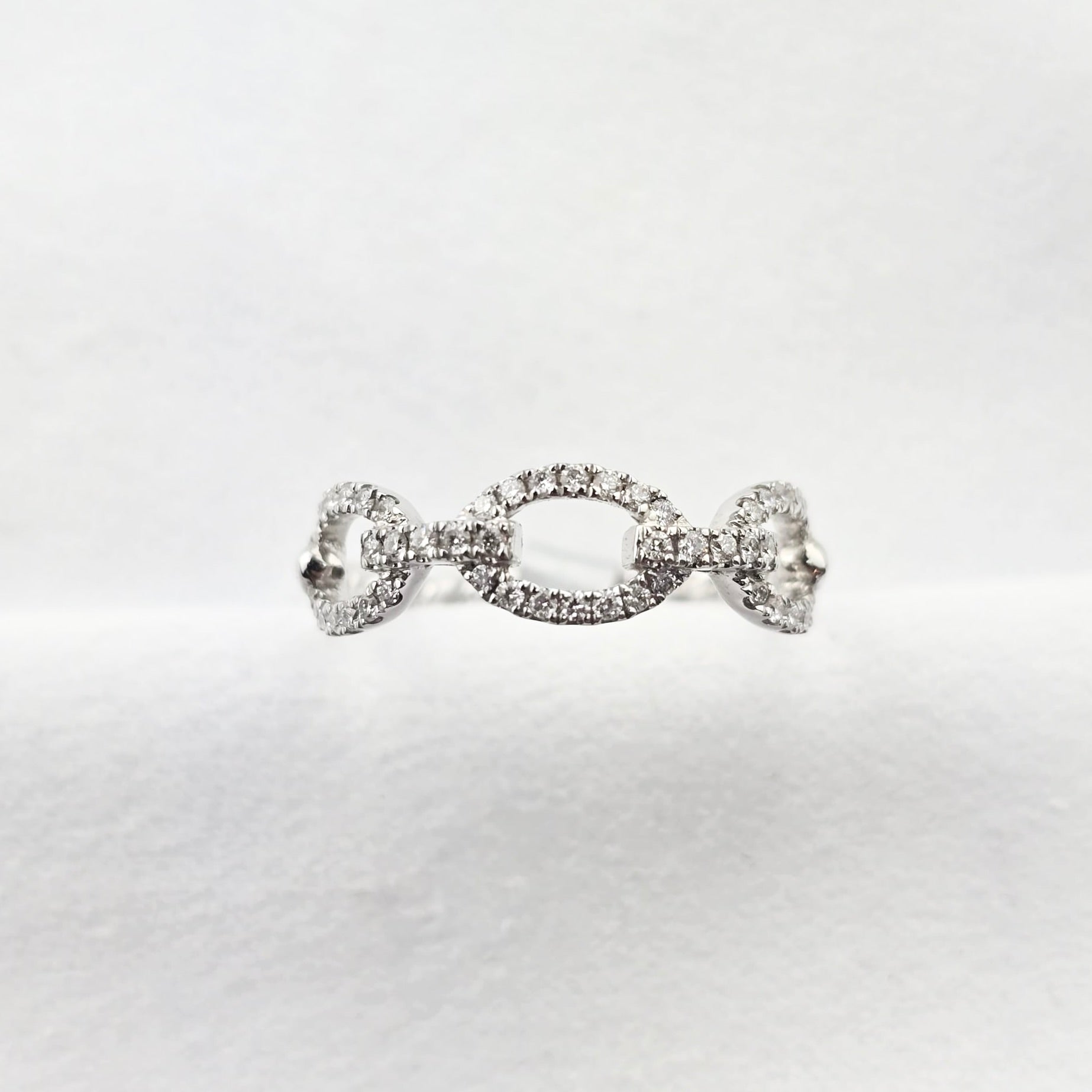 Diamond Buckle Dress Ring