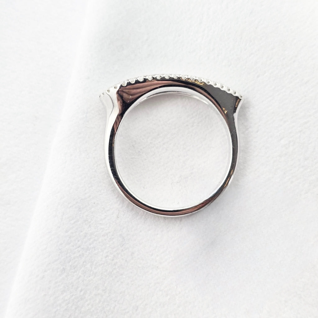 Diamond Set Teardrop Dress Ring