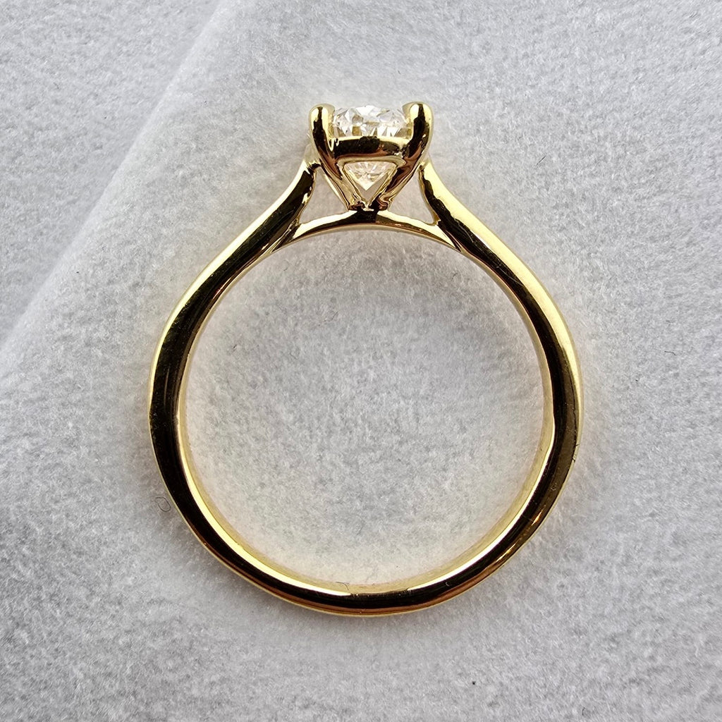 Lab Grown Oval Solitaire