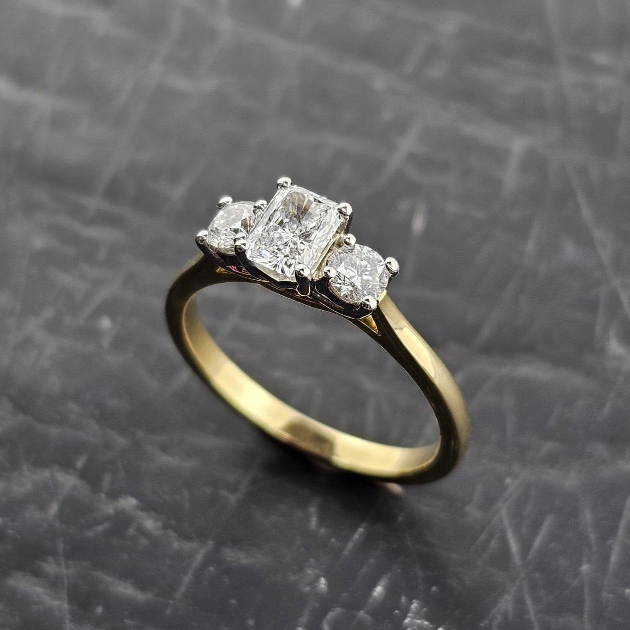 Emerald Cut Diamond Trilogy