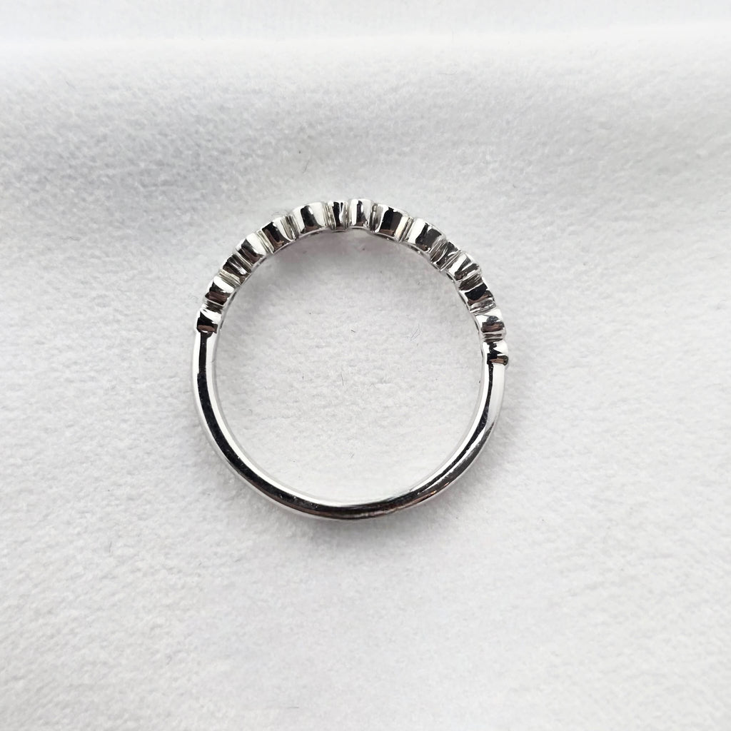 Diamond Bubble Staggered Ring