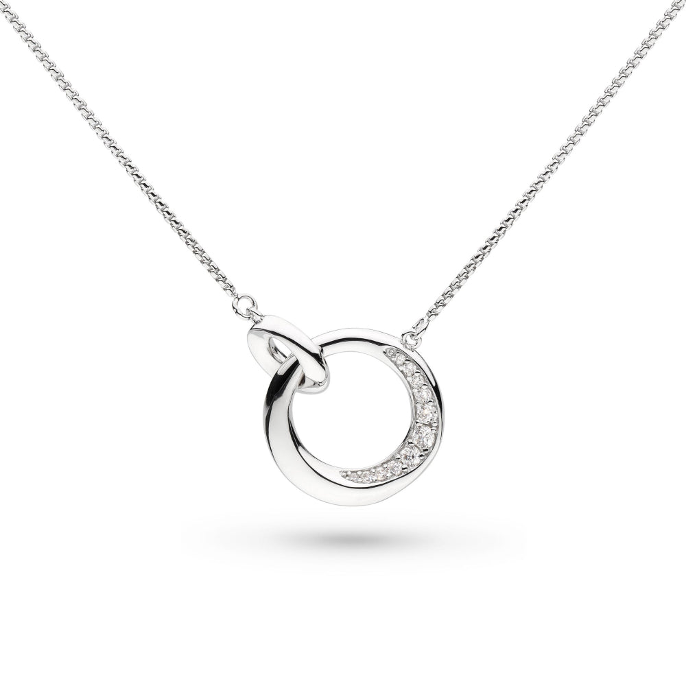 Bevel Cirque Link Pavé Necklace
