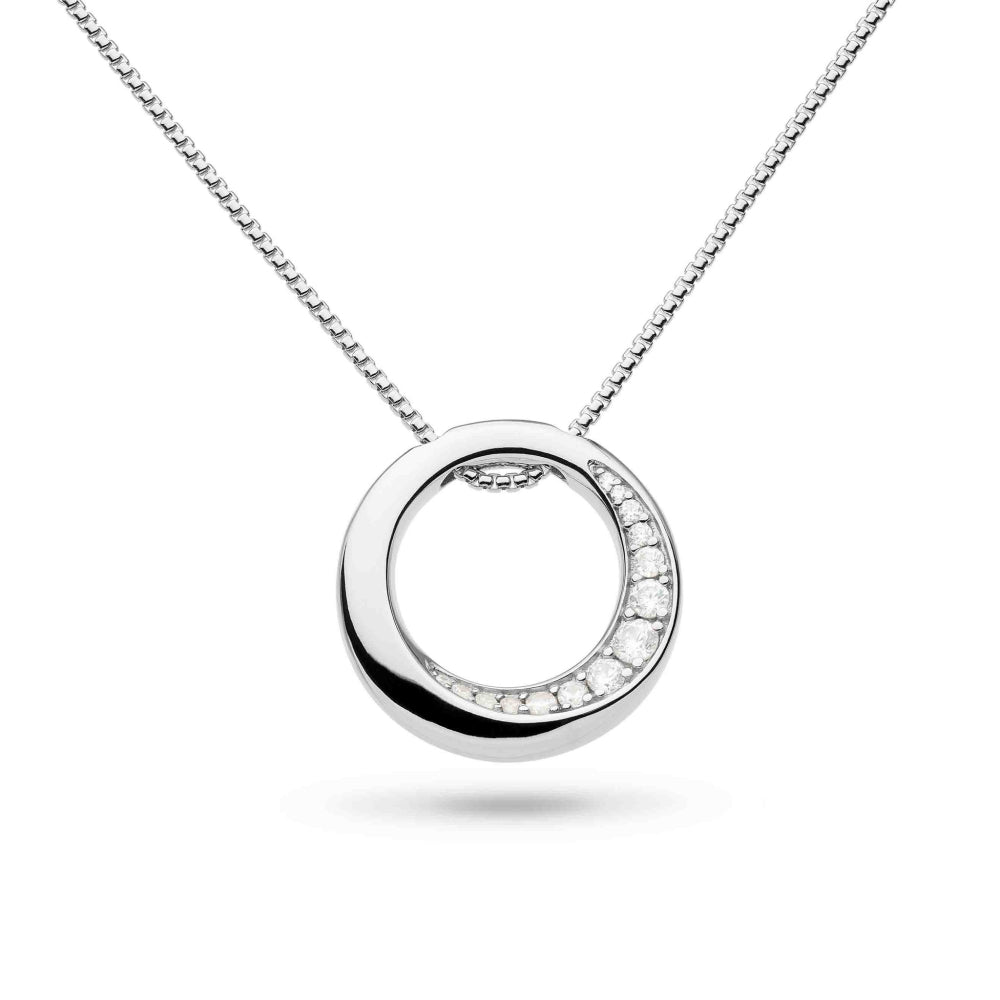Bevel Cirque Pavé Necklace