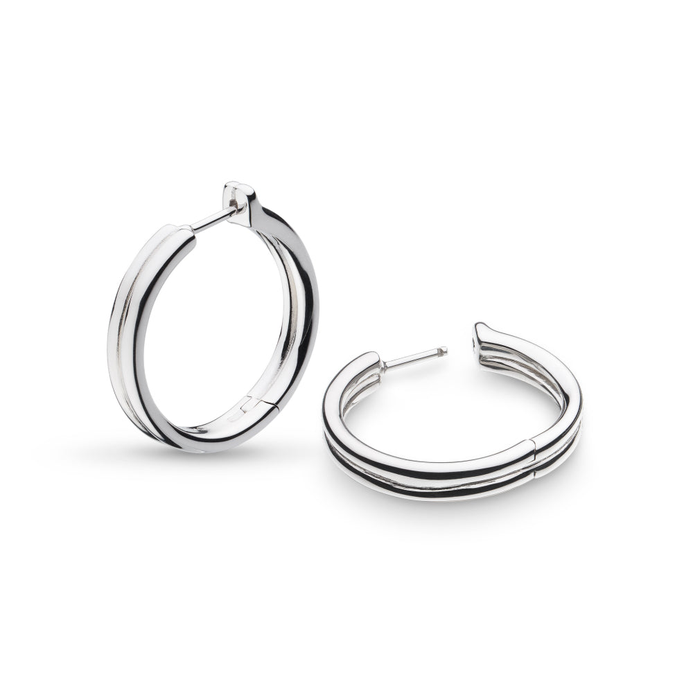 Bevel Unity Maxi Hoop Earrings