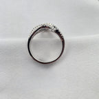Diamond Set Multi Strand Open Ring