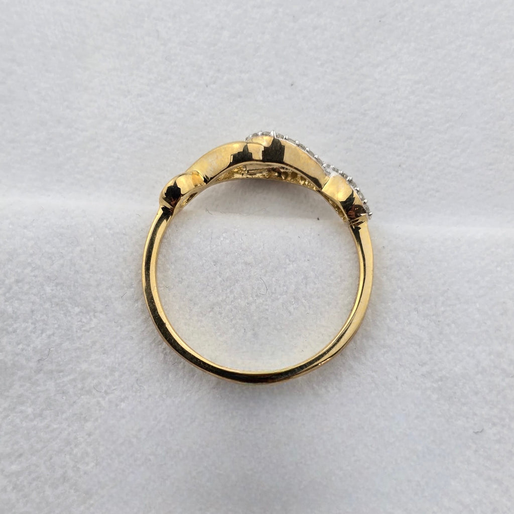 Double Infinity Diamond Ring