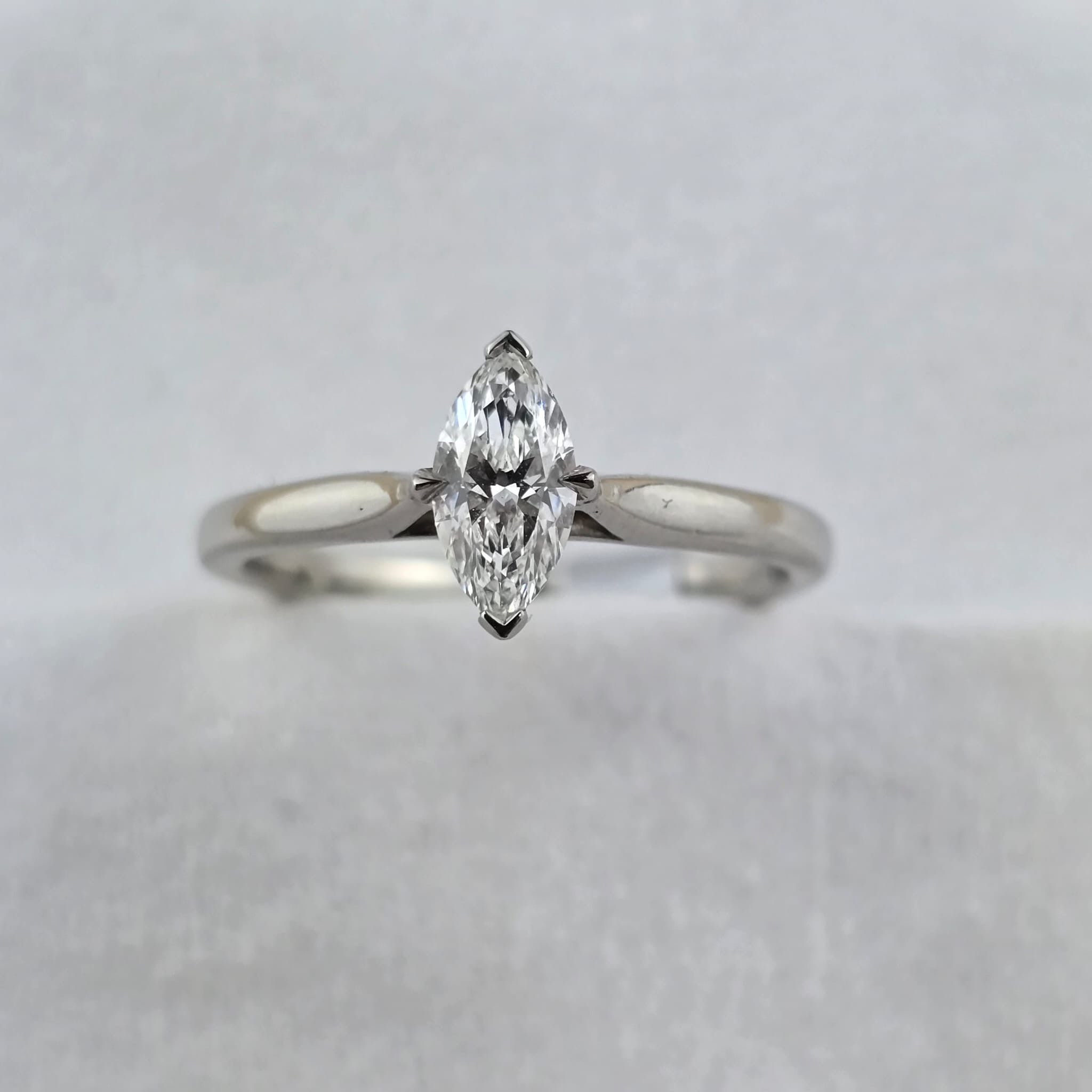 Marquise Cut Diamond Solitaire Ring