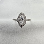 Marquise Diamond Halo Ring