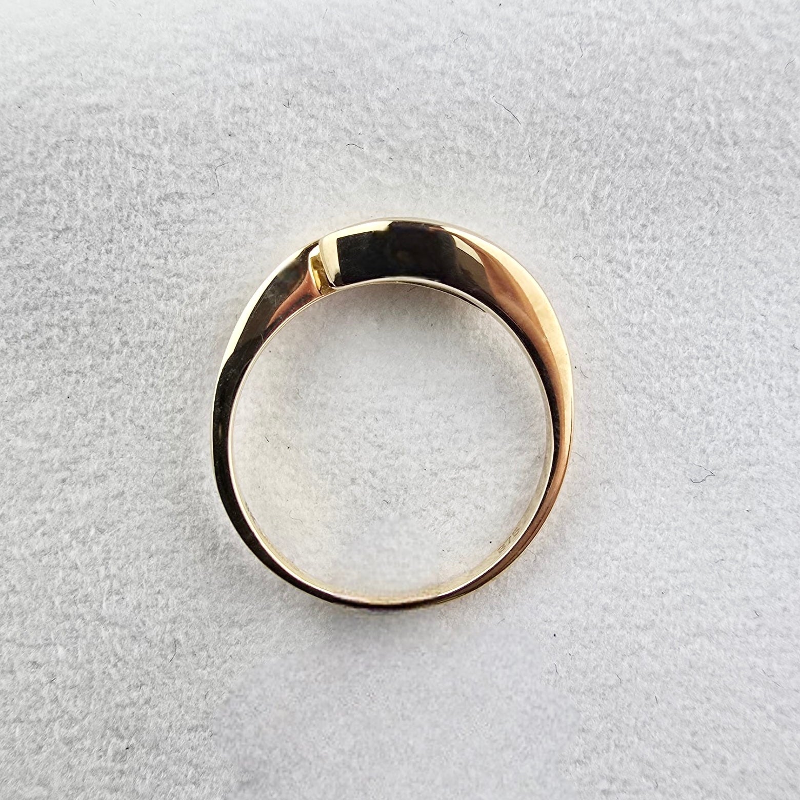 Emerald and Diamond Tension Set Ring